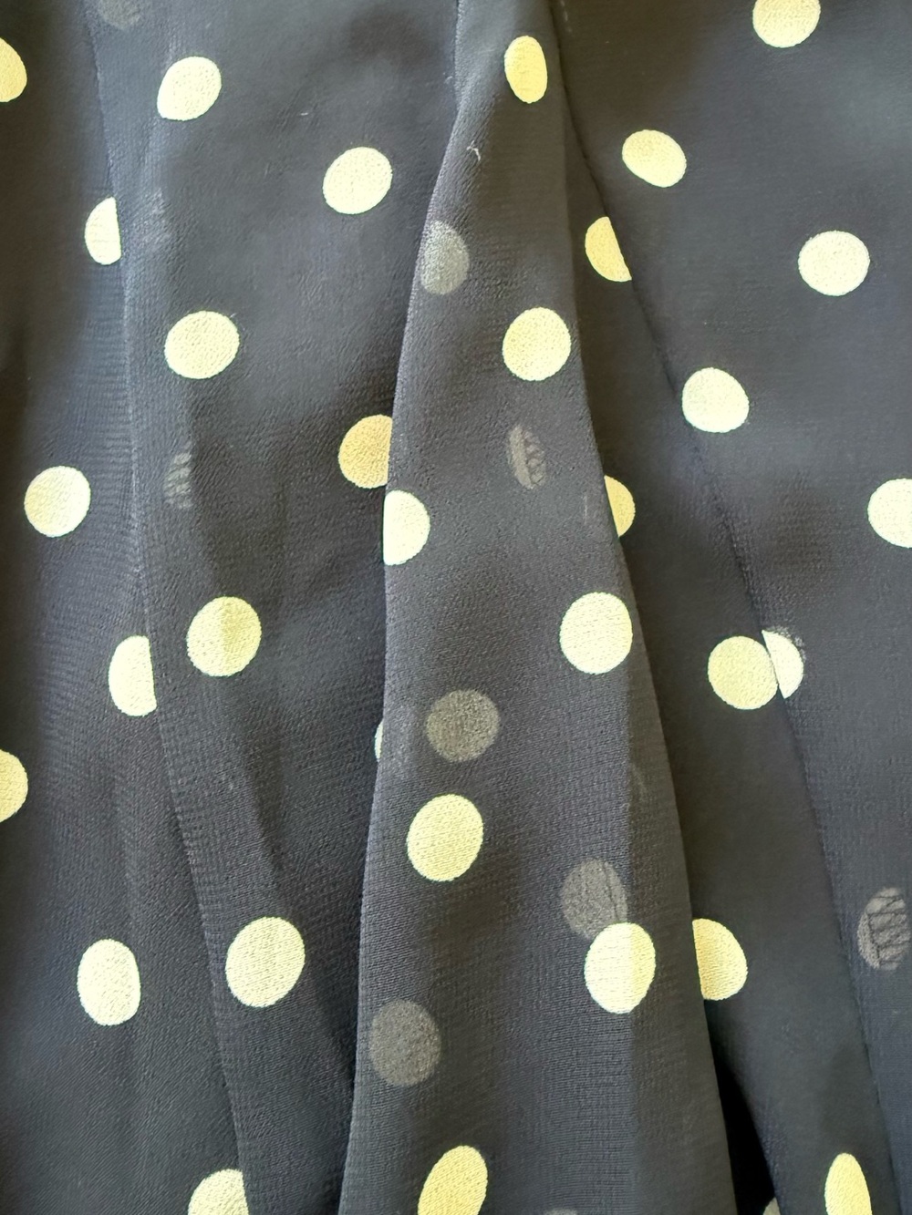 Ralph Lauren Navy and White Polka Dot Sleeveless Dress - Picture 9 of 9